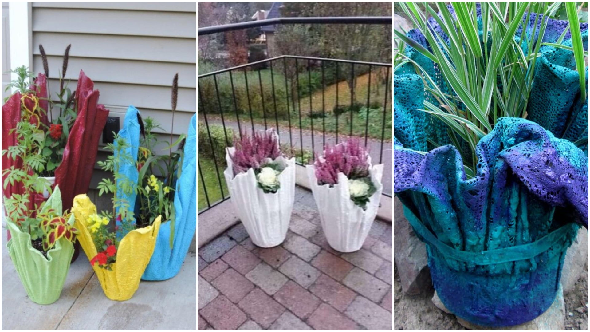 как сделать вазоны своими руками. садовые горшки для цветов. горшки из цемента для сада. горшки из цемента для сада. декор для сада из бетона.