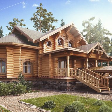 Красивые и качественные дома из бруса