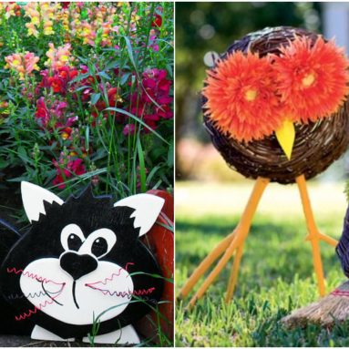 Ландшафтный дизайн участка с изюминкой. 15 крутых садовых поделок