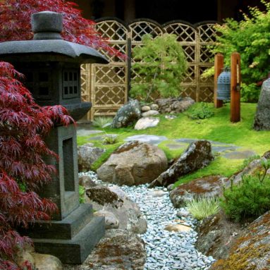 Восточный тренд этого года в европейских садах: создаем сухой ручей. [ТОП-14 идей]