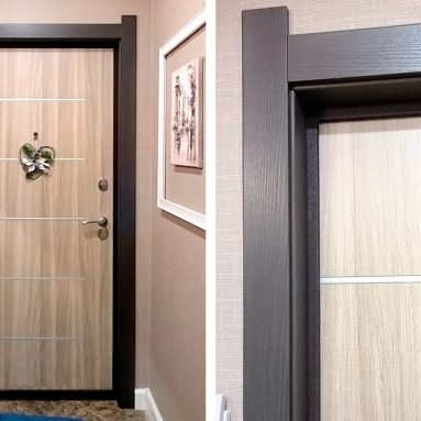 Варианты отделки дверей в квартиру