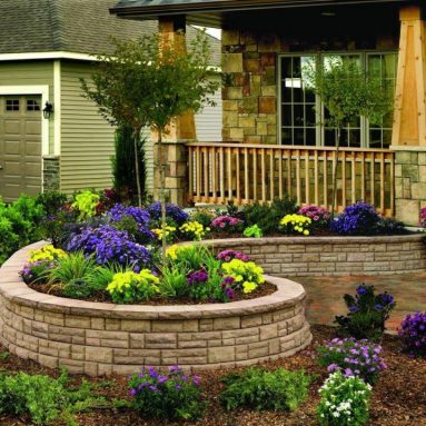 Какой должна быть правильная подпорная стенка для цветника