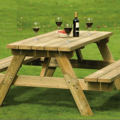 Собираем шикарный деревянный стол для дачи своими руками