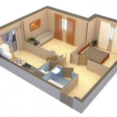 Перепланировка 1 комнатной квартиры в 2 комнатную