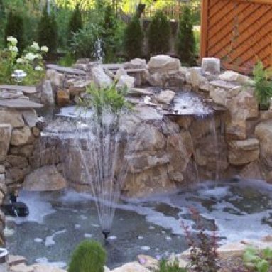 Мечтаете построить фонтан своими руками Украсьте пруд прямо сейчас