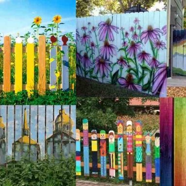 «НЕТ однообразию»! Креативные идеи окрашивания деревянного забора