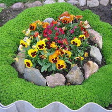 Клумбы во дворе частного дома своими руками