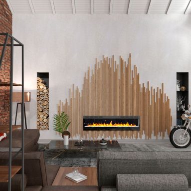 Дизайн гостиной с камином