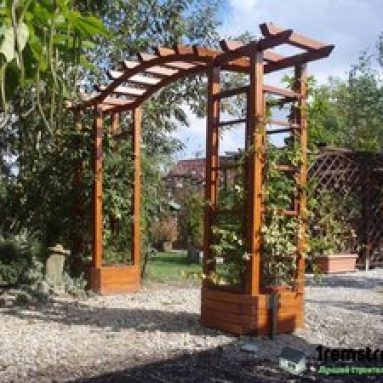 Деревянные перголы для дачи своими руками