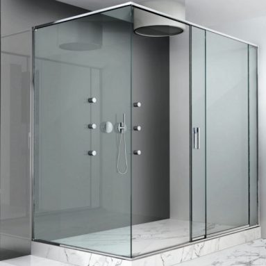 Дизайн ванной комнаты с душевой кабиной