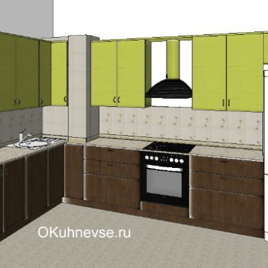 Кухня с коробом