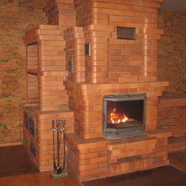 Печь-камин из кирпича [Уютные идеи для дома] Дизайн #2019