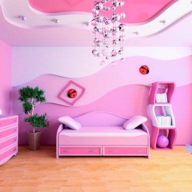 Натяжные потолки в детскую 👶 Идеи для мальчика и девочки (2019)