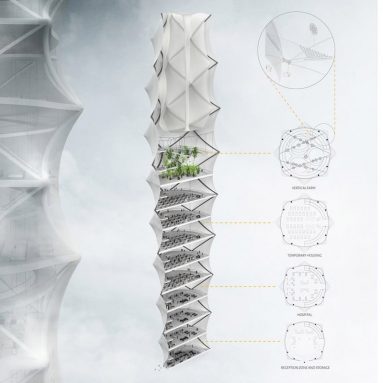 Дом-раскладушка — проект Раскладного небоскреба для зон бедствий [Skyshelter.zip]