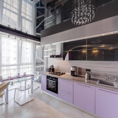 Натяжной потолок на кухне [Фото и Дизайн]💡2019