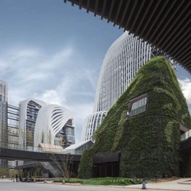 В Китае близится к завершению строительство уникального проекта «горное село» [Zendai Himalayas Center]